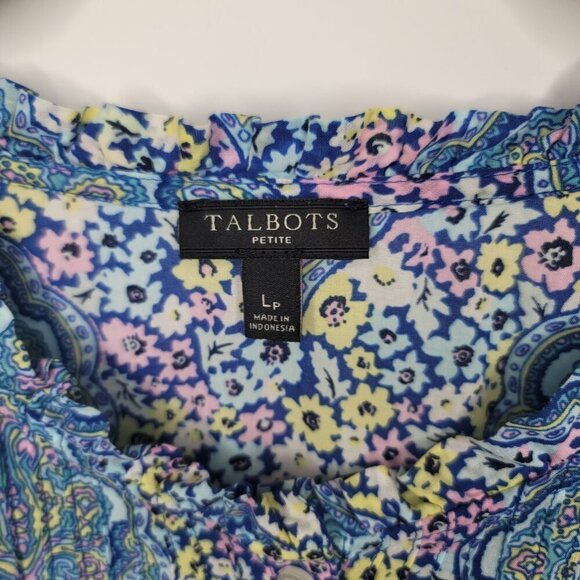 Talbots Blouse Womens Large Petite - Picture 4 of 6